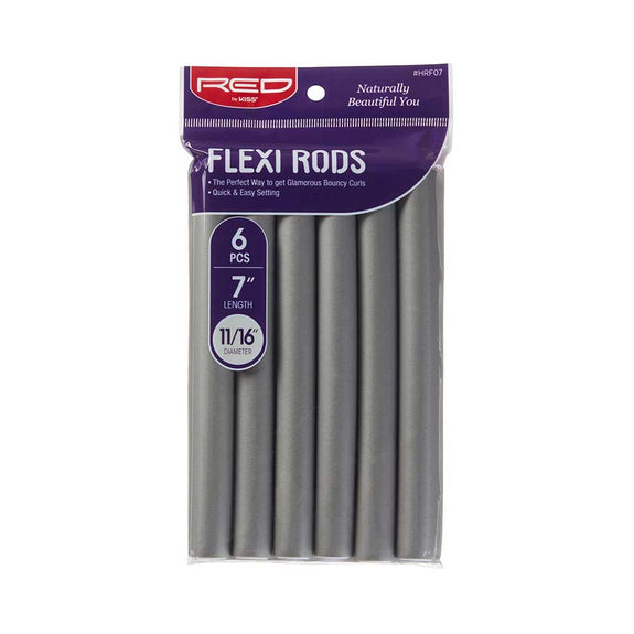 RED BY KISS Flexi Rods 7″ Length (6pcs) Gray