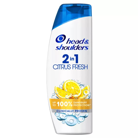 Head & Shoulders Citrus Fresh 2in1 Anti Dandruff Shampoo And Conditioner For Greasy Hair-400 ML