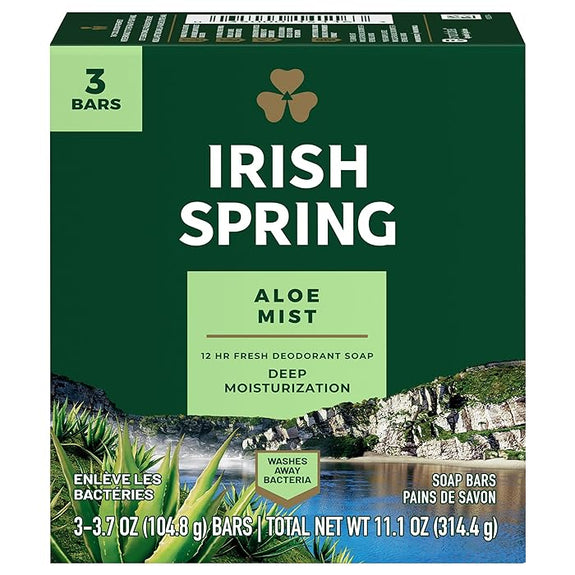 Irish spring Aloe Mist Deodorant Bar Soap