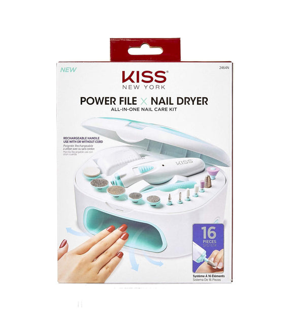 KISS NEW YORK POWER FILE NAIL DYYER ALL IN ONE NAIL CARE KIT