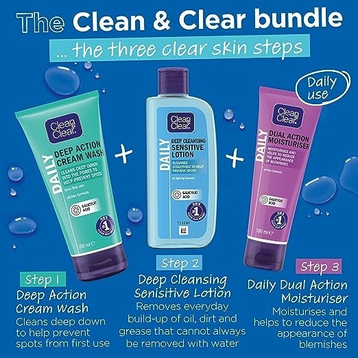 CLEAN & CLEAR® Deep Action Cream Wash -150 ML