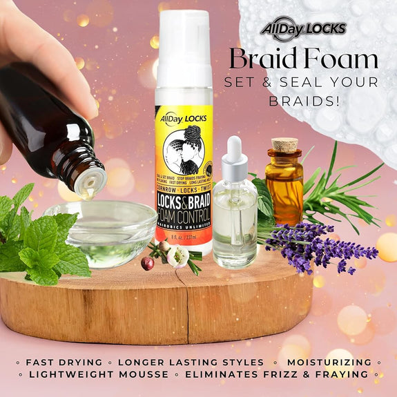 AllDay Locks Locks & Braid Foam Control 8 oz