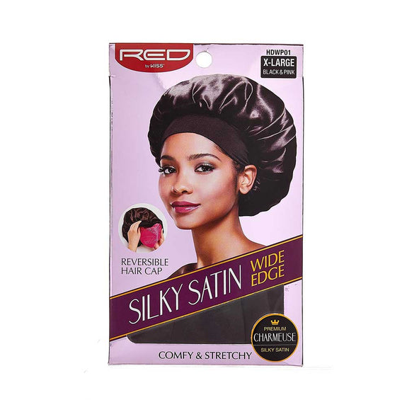 RED BY KISS Reversible Silky Satin Hair Cap