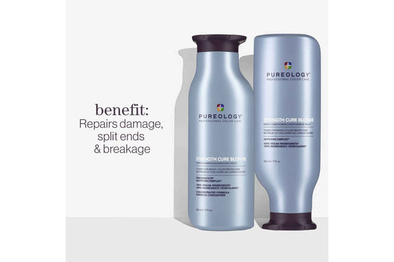 PUREOLOGY STRENGTH CURE BLONDE SHAMPOO