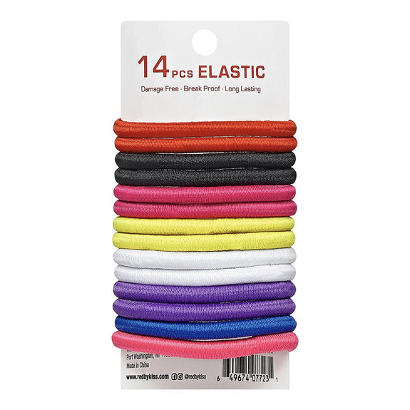 RED BY KISS Elastic Hair Band 5mm (14ct)  Bright Assorted