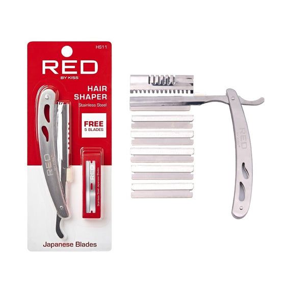 RED BY KISS Stainless Steel Hair Shaper with 5pcs Blades