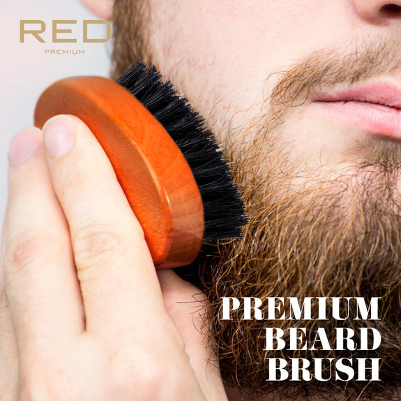 RED BY KISS Premium Beard Medium Soft Pocket Brush