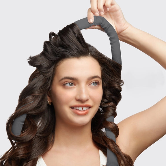 KITSCH Satin Heatless Curling Set - Charcoal