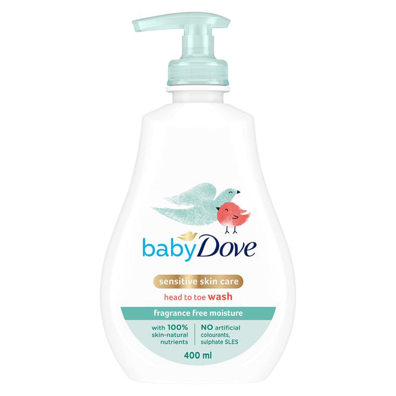 Dove Sensitive Fragrance Free Baby Wash 400ml