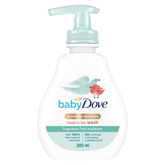 Dove Sensitive Fragrance Free Baby Wash 200ml