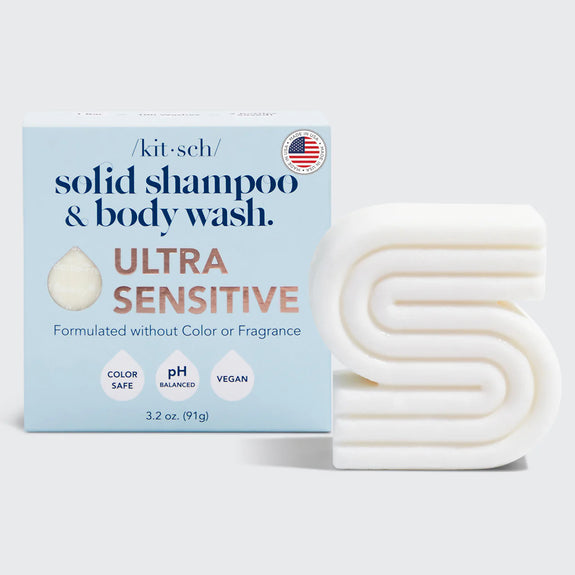 KITSCH Ultra Sensitive Shampoo & Body Wash Bar Fragrance Free 91G