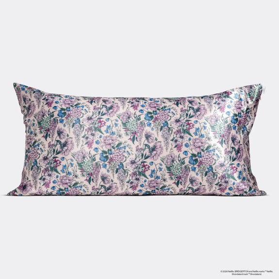 Kitsch Bridgerton X Satin Pillowcase in Wisteria - King