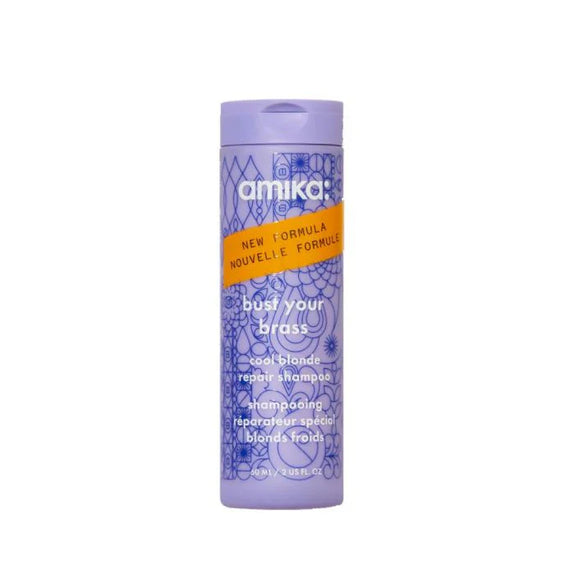 AMIKA BUST YOUR BRASS COOL BLONDE REPAIR SHAMPOO 60ML