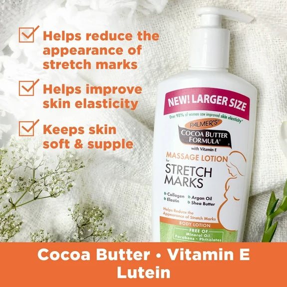 Palmer's Cocoa Butter Formula Massage Lotion for Stretch Marks and Pregnancy Skincare 8 .5 OZ