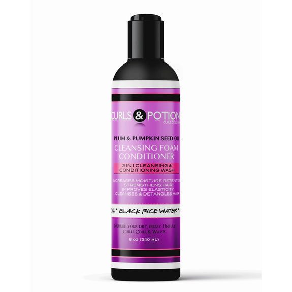 CURLS & POTIONS CLEANSING FOAM CONDITIONER 8oz