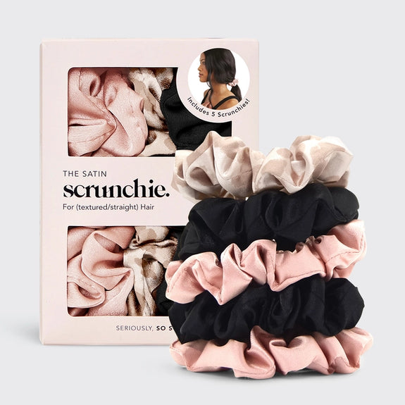 KITSCH Satin Sleep Scrunchies 5pc - Assorted