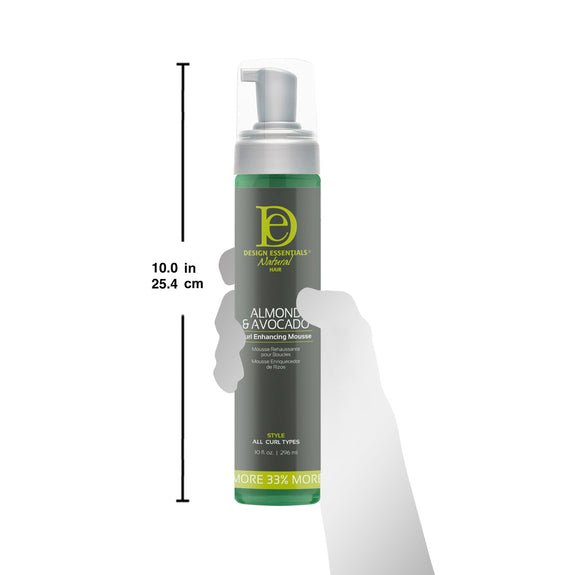 DESIGN ESSENTIALS Almond & Avocado Curl Enhancing Mousse-10 OZ