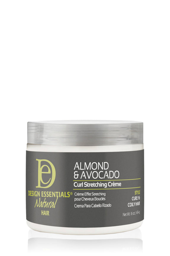 DESIGN ESSENTIALS Almond & Avocado Curl Stretching Creme-12 oz