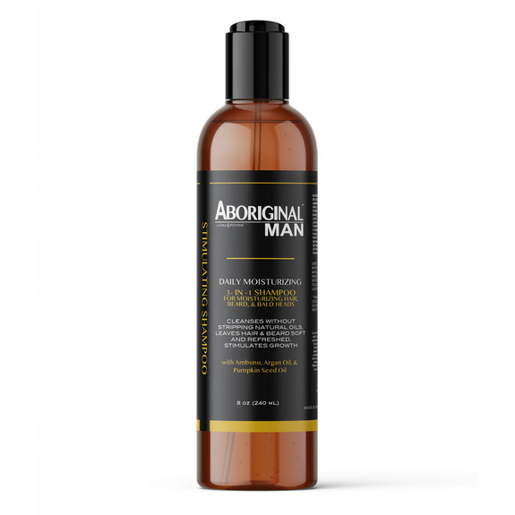 CURLS & POTIONS ABORIGINAL MAN DAILY MOISTURIZING SHAMPOO 8oz