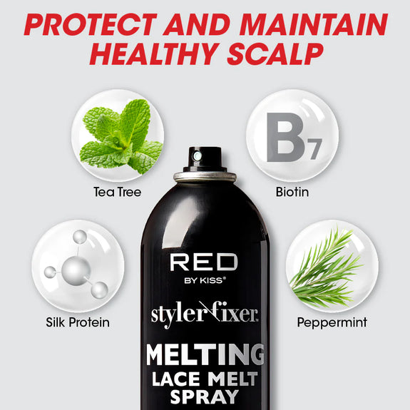 RED BY KISS STYLER FIXER ULTIMATE HOLD LACE SPRAY WITH BIOTIN 230ML