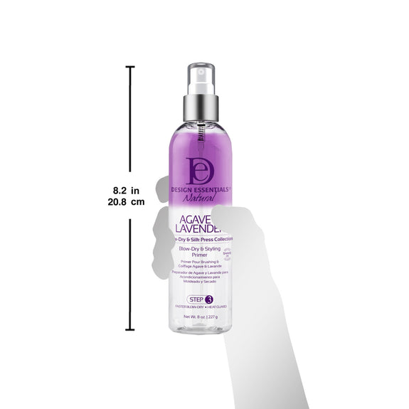 DESIGN ESSENTIALS Agave & Lavender Blow-Dry & Styling Primer  8 OZ