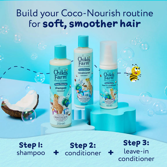 CHILD FARM SENSITIVE SKIN EXPERTS COCO NOURISH  CONDITIONER COCONUT 250 ML [NEW LOOK ]