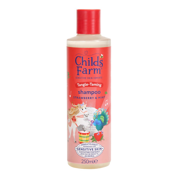CHILD FARM SENSITIVE SKIN EXPERTS TANGLE TAMING SHAMPOO STRAWBERRY & MINT 250ML [NEW LOOK]