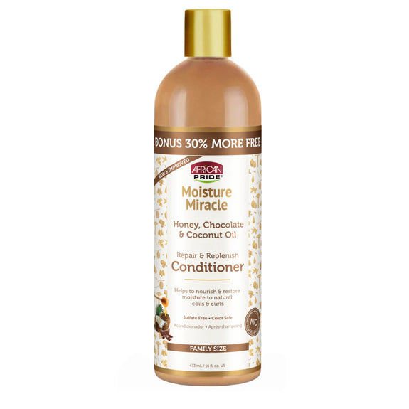 AFRICAN PRIDE MOISTURE MIRACLE HONEY, CHOCOLATE & COCONUT OIL CONDITIONER