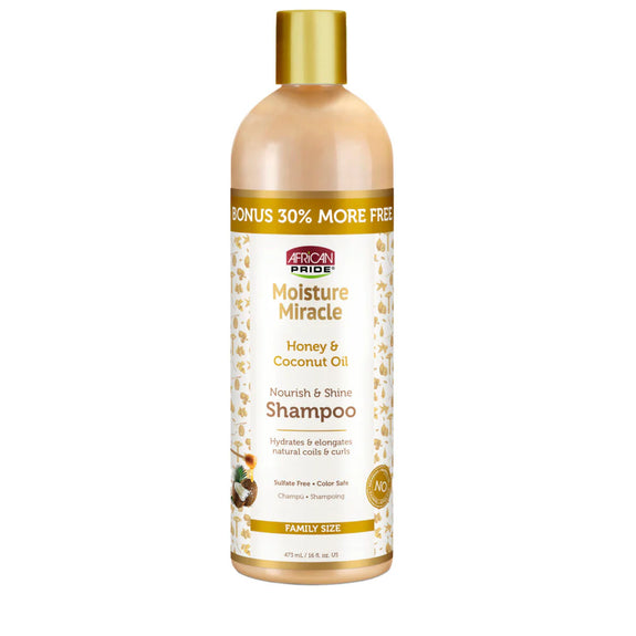 AFRICAN PRIDE MOISTURE MIRACLE HONEY & COCONUT OIL SHAMPOO