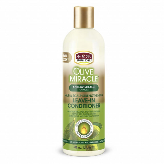 AFRICAN PRIDE OLIVE MIRACLE LEAVE-IN CONDITIONER, 12OZ