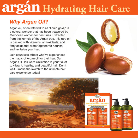 DIFEEL ARGAN HYDRATING PREMIUM HAIR OIL 8 OZ