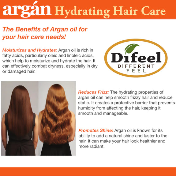 DIFEEL ARGAN HYDRATING PREMIUM HAIR OIL 8 OZ