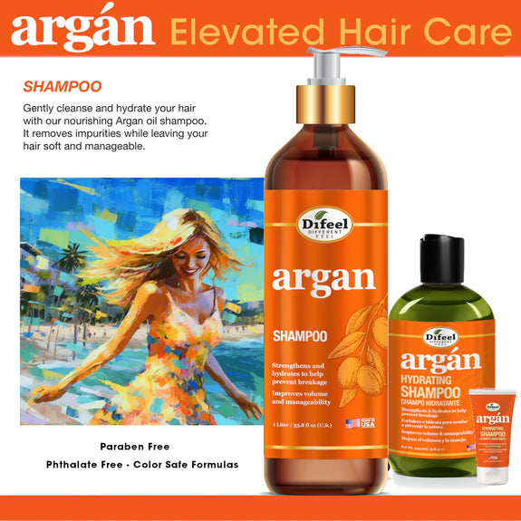 DIFEEL ELEVATED ARGAN SHAMPOO 33.8 OZ.