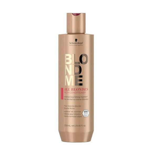 SCHWARZKOPF BLOND ME ALL BLONDES RICH CONDITIONER 250ML - CONDITIONER FOR THICK BLOND HAIR