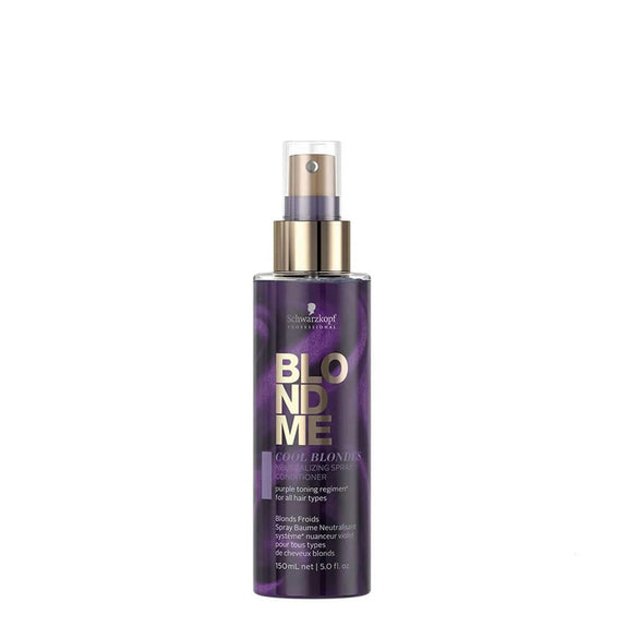 SCHWARZKOPF BLOND ME COOL BLONDES NEUTRALIZING SPRAY CONDITIONER 150ML - ANTI-YELLOW SPRAY CONDITIONER