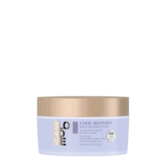 SCHWARZKOPF BLOND ME COOL BLONDES NEUTRALIZING MASK 200ML - ANTI-YELLOW MASK