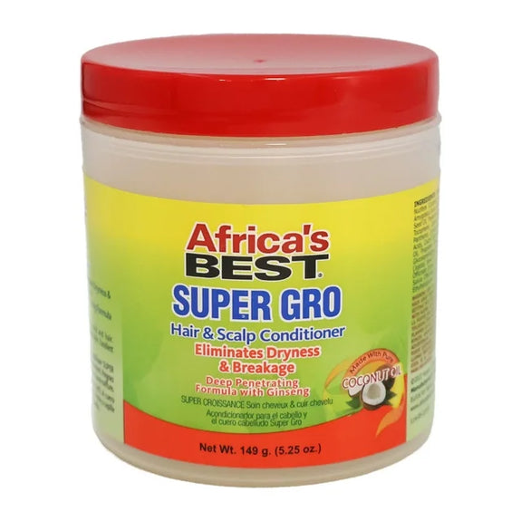 Africa's Best Hair And Scalp Conditioner Super Gro, 5.25 Oz.