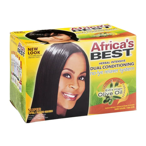 Africa's Best Herbal Intensive Dual Conditioning No-Lye Hair Relaxer kit