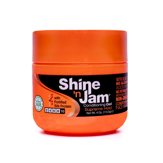 SHINE 'N JAM CONDITIONING SUPREME HOLD GEL ADDS SHINE AND NON-GREASY 113.5G