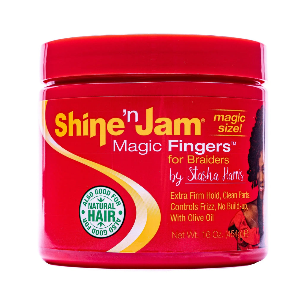 Shine 'N Jam Magic Fingers for Braiders Extra Firm Hold 454g/16oz ...