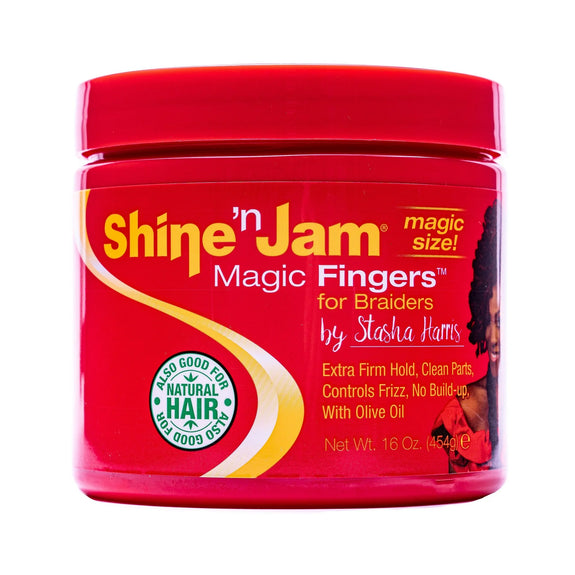 SHINE 'N JAM MAGIC FINGERS FOR BRAIDERS EXTRA FIRM HOLD 454G