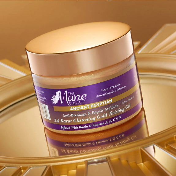 THE MANE CHOICE Ancient Egyptian Anti-Breakage & Repair Antidote 24 Karat Glistening Gold Twisting GeL