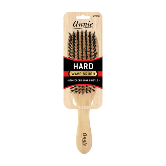 Annie Hard Wave Boar & Nylon Bristle Brush Light Brown