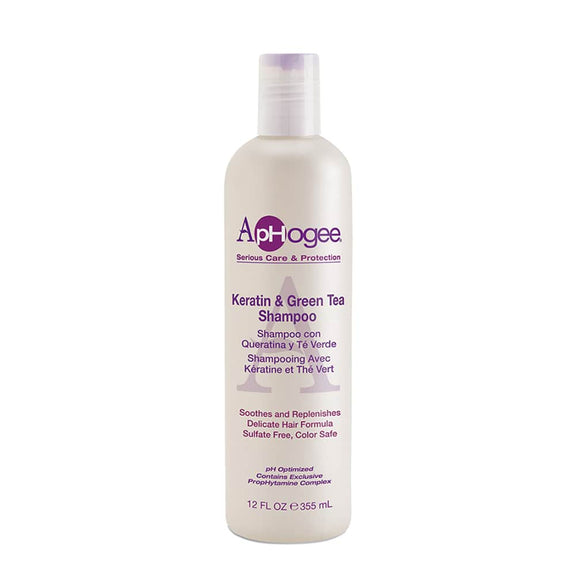 APHOGEE Keratin & Green Tea Shampoo -12 oz