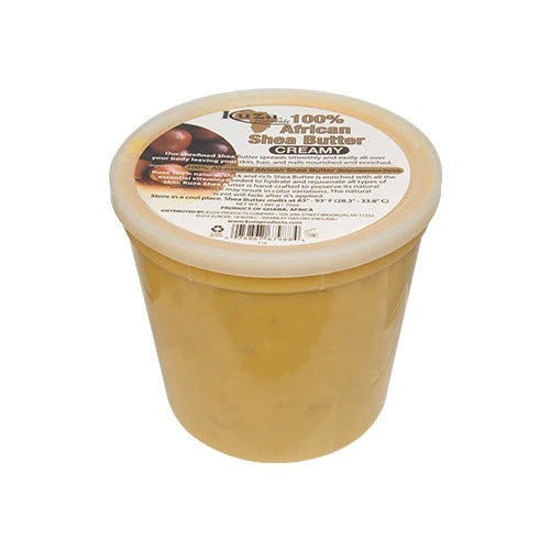 Kuza 100% Pure African Shea Butter with Borututu, Yellow, Creamy