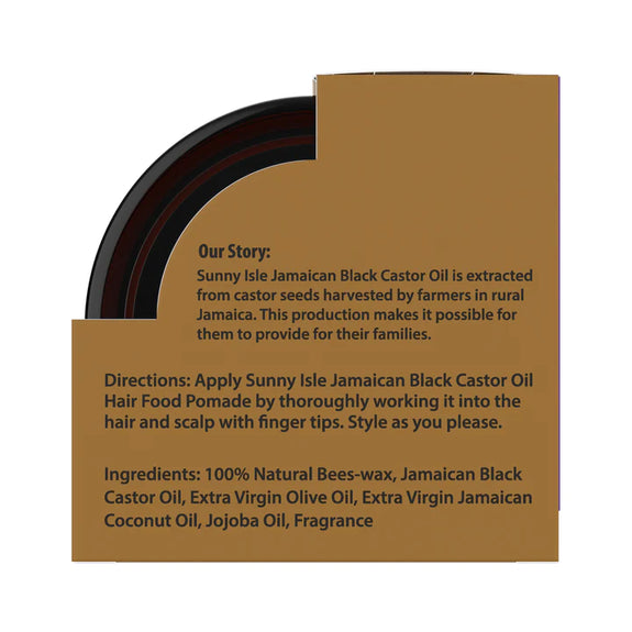 SUNNY ISLE Extra Dark  JAMAICAN BLACK CASTOR OIL HAIR POMADE