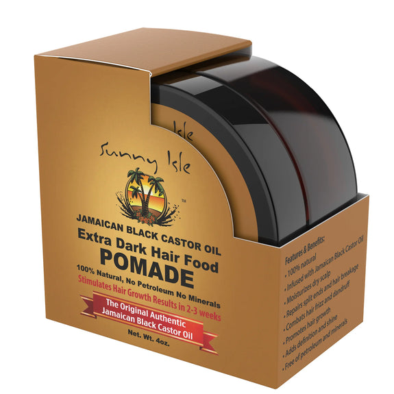 SUNNY ISLE Extra Dark  JAMAICAN BLACK CASTOR OIL HAIR POMADE