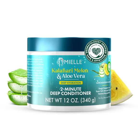 Mielle Kalahari Melon & Aloe Vera Deep Hydration 2-Minute Deep Conditioner 340g/12oz