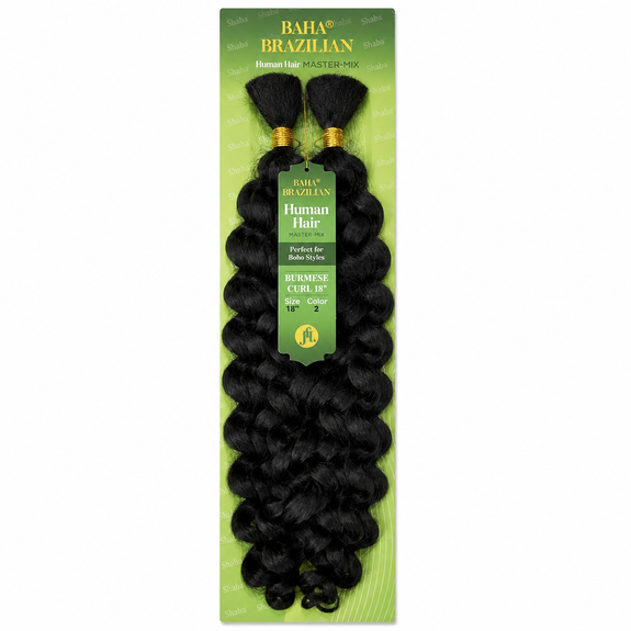 Jazzy Baha Brazilian Human Hair Master Mix Boho Burmese Curl 18"