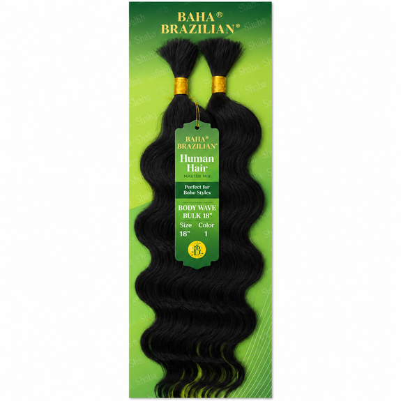 Jazzy Baha Brazilian Human Hair Master Mix Boho Body Wave Bulk 18”